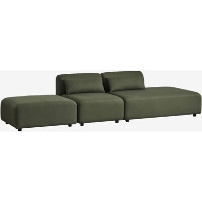 Sklum - Sofá Modular De 2 Piezas Con Diván Derecho Y Puff Fogler Sklum - Sofá Modular De 2 Piezas Con Diván Derecho Y Puff Fogler