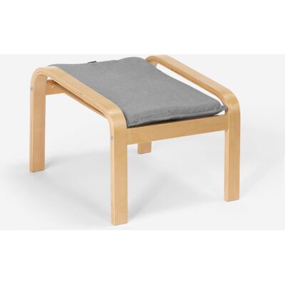AHD AMAZING HOME DESIGN Reposapiés Puf Sillón Sofá Salón Madera Diseño Escandinavo Sylt - Gris AHD AMAZING HOME DESIGN Reposapiés Puf Sillón Sofá Salón Madera Diseño Escandinavo Sylt - Gris