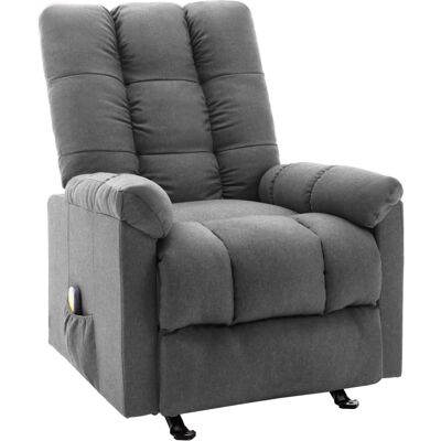 ALTRO Nova - Sillón de masaje reclinable - Tela gris claro ALTRO Nova - Sillón de masaje reclinable - Tela gris claro