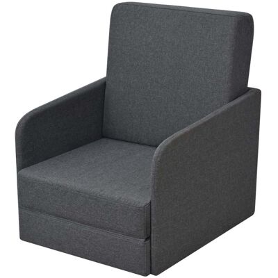 HelloShop26 - Sofá cama - tela gris oscuro - marco de pino HelloShop26 - Sofá cama - tela gris oscuro - marco de pino
