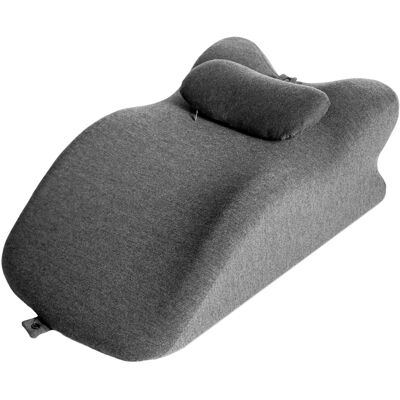 Chicfurn Cojín Ergonómico En Cuña Para Lectura Y Apoyo De Piernas, Con Espuma Viscoelástica, Funda Gris Desenfundable Y Lavable, Ideal Para Cama, Sofá Y Descanso Chicfurn Cojín Ergonómico En Cuña Para Lectura Y Apoyo De Piernas, Con Espuma Viscoelástica, Funda Gris Desenfundable Y Lavable, Ideal Para Cama, Sofá Y Descanso