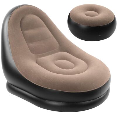 OEM Sofá Y Reposapiés Hinchables, 125 X 85 X 100 Cm, Sillón Hinchable Para Exteriores Y Puf Hinchable Para Exteriores, Apto Para Uso En Interiores Y Exteriores, Jardín, Camping, Etc. OEM Sofá Y Reposapiés Hinchables, 125 X 85 X 100 Cm, Sillón Hinchable Para Exteriores Y Puf Hinchable Para Exteriores, Apto Para Uso En Interiores Y Exteriores, Jardín, Camping, Etc.