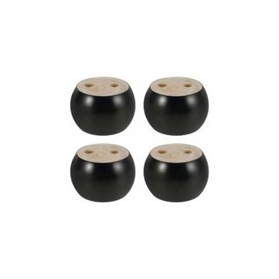 OEM Juego De 4 Patas Redondas De Madera Para Muebles, 5 Cm De Alto, Para Sofá, Cama, Sillón, Armario, Con Tornillos Y Cinta Adhesiva (negro) - Crezuo OEM Juego De 4 Patas Redondas De Madera Para Muebles, 5 Cm De Alto, Para Sofá, Cama, Sillón, Armario, Con Tornillos Y Cinta Adhesiva (negro) - Crezuo