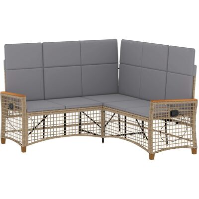 Conjunto De Sofá Reclinable De Jardín 5-número De Plazas Vidaxl Conjunto De Sofá Reclinable De Jardín 5-número De Plazas Vidaxl