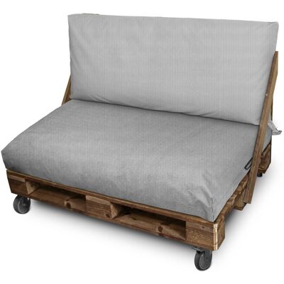 HAPPERS Cojín Para Palets Toldotex Negro Set: Asiento 120x80x20 (liso) + Respaldo 120x45x20 (liso) Negro HAPPERS Cojín Para Palets Toldotex Negro Set: Asiento 120x80x20 (liso) + Respaldo 120x45x20 (liso) Negro