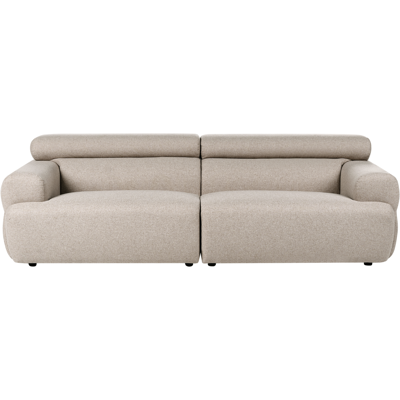 BELIANI Sofá De 3 Plazas Tapizado De Tela Reposabrazos Reposacabezas Fácil De Limpiar Estilo Moderno Beige Hovden BELIANI Sofá De 3 Plazas Tapizado De Tela Reposabrazos Reposacabezas Fácil De Limpiar Estilo Moderno Beige Hovden