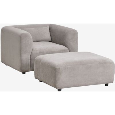 Sklum - Conjunto De Salón Con Sillón Y Puff Fogler Sklum - Conjunto De Salón Con Sillón Y Puff Fogler