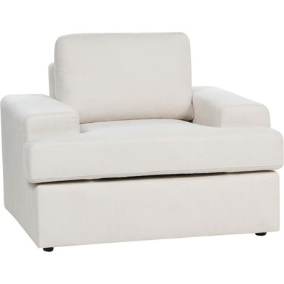 Sillón Beige Claro Beliani Poliéster - Sillón Sillón Beige Claro Beliani Poliéster - Sillón