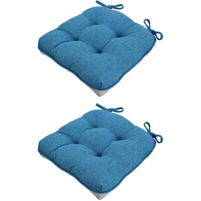 OEM Cojín Cuadrado Para Asiento Confeccionado En Tela De Lino Azul Lago. OEM Cojín Cuadrado Para Asiento Confeccionado En Tela De Lino Azul Lago.