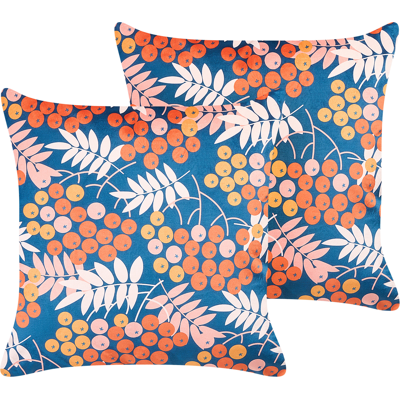 Conjunto de Cojines de Terciopelo Beliani - 45x45cm - Multicolor - Moderno y Tradicional Conjunto de Cojines de Terciopelo Beliani - 45x45cm - Multicolor - Moderno y Tradicional