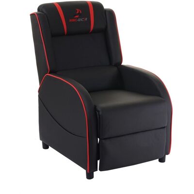 DÉCOSHOP26 Sillón Tv Chaise Longue Relax Con Reposapiés Y Reposabrazos En Sintético / Rojo 040001997 DÉCOSHOP26 Sillón Tv Chaise Longue Relax Con Reposapiés Y Reposabrazos En Sintético / Rojo 040001997
