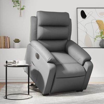 vidaXL Sillón reclinable eléctrico gris - Sillón elevador vidaXL Sillón reclinable eléctrico gris - Sillón elevador