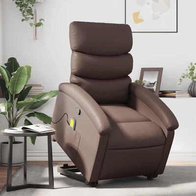 Sillón reclinable de masaje y elevador vidaXL Sillón reclinable de masaje y elevador vidaXL