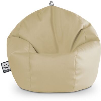 Puff Pelota Polipiel Indoor Beige Happers Puff Pelota Polipiel Indoor Beige Happers