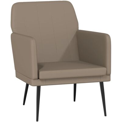 vidaXL Sillón de Cuero Sintético Cappuccino - Estable y Cómodo vidaXL Sillón de Cuero Sintético Cappuccino - Estable y Cómodo