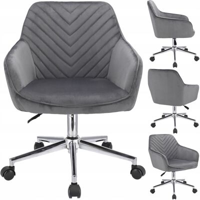 OEM Napoli - Sillón Gris Sobre Base Plateada. OEM Napoli - Sillón Gris Sobre Base Plateada.