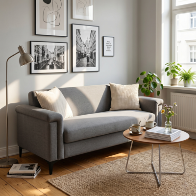 KELLANY Fx-p22eu-lg (sofa 557-8) Elegante Sofá Escandinavo: Tejido De Lino Fino, Estructura De Madera Maciza Y Patas De Metal, Cómodo Para La Vida Moderna. KELLANY Fx-p22eu-lg (sofa 557-8) Elegante Sofá Escandinavo: Tejido De Lino Fino, Estructura De Madera Maciza Y Patas De Metal, Cómodo Para La Vida Moderna.