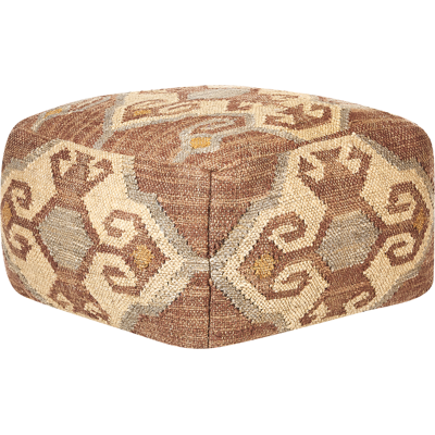 Beliani Pouffe Multicolor de Yute y Lana 50 x 50 x 30 cm Patrón Geométrico Cuadrado Boho Moderno Asiento Acolchado - Pouffe Beliani Pouffe Multicolor de Yute y Lana 50 x 50 x 30 cm Patrón Geométrico Cuadrado Boho Moderno Asiento Acolchado - Pouffe