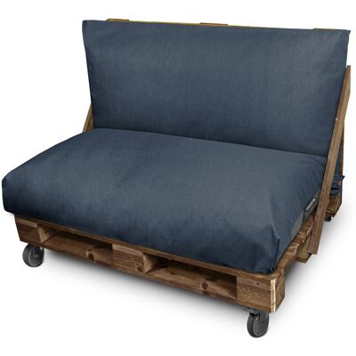 Happers - Set De Cojines Para Palets Asiento 120x80x20 + Respaldo 120x45x25 Gris Petróleo Naylim Mate Happers - Set De Cojines Para Palets Asiento 120x80x20 + Respaldo 120x45x25 Gris Petróleo Naylim Mate