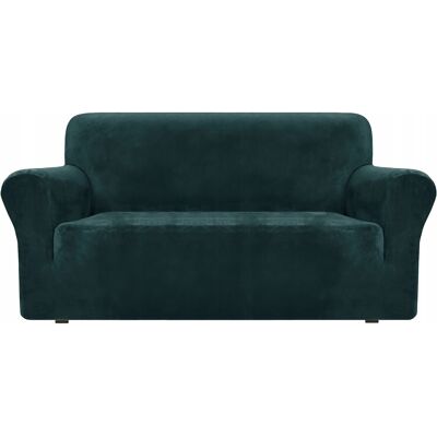 OEM Funda Para Sofá De 2 Plazas, Terciopelo Elástico, Tess, Verde OEM Funda Para Sofá De 2 Plazas, Terciopelo Elástico, Tess, Verde