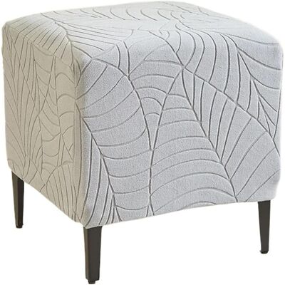 Jssevn - Fundas Cuadradas De Jacquard Para Puf, Con Reposapiés Elástico, Todo Incluido, Para Sala De Estar (funda Para Taburete) Jssevn - Fundas Cuadradas De Jacquard Para Puf, Con Reposapiés Elástico, Todo Incluido, Para Sala De Estar (funda Para Taburete)