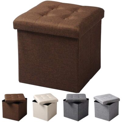 Woltu Pouf Contenitore Sgabello Pieghevole Poggiapiedi Sedia A Cubo Cassapanca Marrone Woltu Pouf Contenitore Sgabello Pieghevole Poggiapiedi Sedia A Cubo Cassapanca Marrone