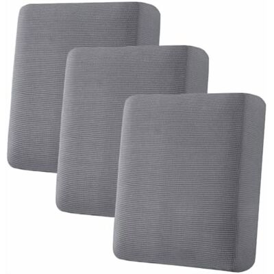 OEM Juego De Fundas Para Sofá De Tres Piezas, Súper Elásticas, De Tejido De Sarga Jacquard Gris, Aptas Para Asientos Estándar. OEM Juego De Fundas Para Sofá De Tres Piezas, Súper Elásticas, De Tejido De Sarga Jacquard Gris, Aptas Para Asientos Estándar.