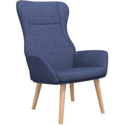 VIDAXL Estructura de Madera Azul Sillón Relax - Sillón VIDAXL Estructura de Madera Azul Sillón Relax - Sillón