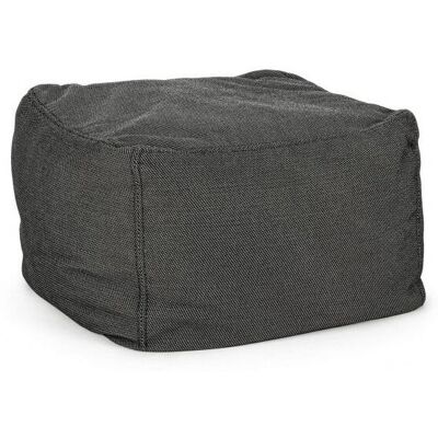 Bizzotto - Puf De Exterior En Tejido Sparrow Antracita 50x50x H36 Cm Bizzotto - Puf De Exterior En Tejido Sparrow Antracita 50x50x H36 Cm