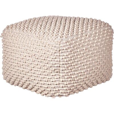 Puff Beliani Modelo Kingri - Otomana Cuadrada Beige 50x50cm Puff Beliani Modelo Kingri - Otomana Cuadrada Beige 50x50cm