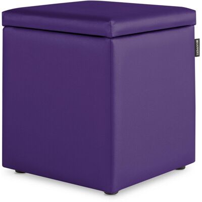 HAPPERS Puff Cubo Arcón Polipiel Lila Pack 2 Unidades Lila HAPPERS Puff Cubo Arcón Polipiel Lila Pack 2 Unidades Lila