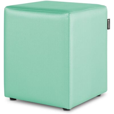 HAPPERS Puff Cubo Polipiel Menta - Menta HAPPERS Puff Cubo Polipiel Menta - Menta