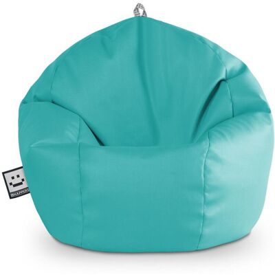 Happers - Puff Pelota Polipiel Exterior Turquesa - Turquesa - Pouf Happers - Puff Pelota Polipiel Exterior Turquesa - Turquesa - Pouf