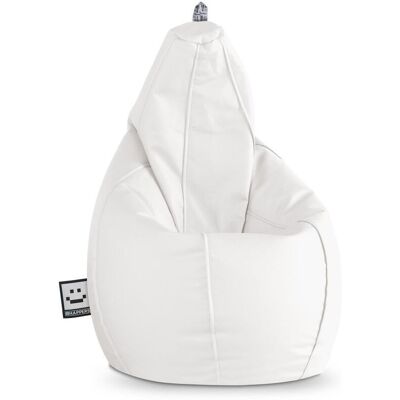 Puff Pera Polipiel Blanco Happers Xl Puff Pera Polipiel Blanco Happers Xl