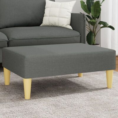 Reposapiés De Tela Gris Oscuro 77x55x31 Cm Vidaxl Reposapiés De Tela Gris Oscuro 77x55x31 Cm Vidaxl
