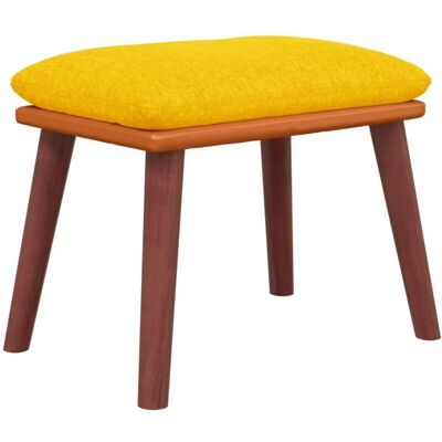 Reposapiés Tela Y Cuero Sintético Amarillo Mostaza 45x29,5x35cm Vidaxl Reposapiés Tela Y Cuero Sintético Amarillo Mostaza 45x29,5x35cm Vidaxl