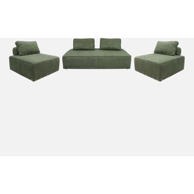 Conjunto de Sillas de Terciopelo Modular Sweeek - Estilo Vintage Conjunto de Sillas de Terciopelo Modular Sweeek - Estilo Vintage