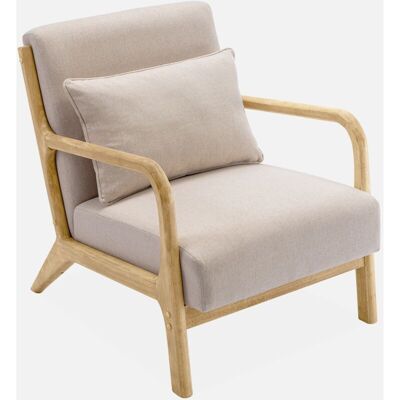 SWEEEK Sillón De Diseño De Madera Y Tela SWEEEK Sillón De Diseño De Madera Y Tela