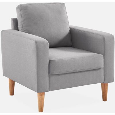 SWEEEK Sillón Estilo Escandinavo Con Patas De Madera SWEEEK Sillón Estilo Escandinavo Con Patas De Madera
