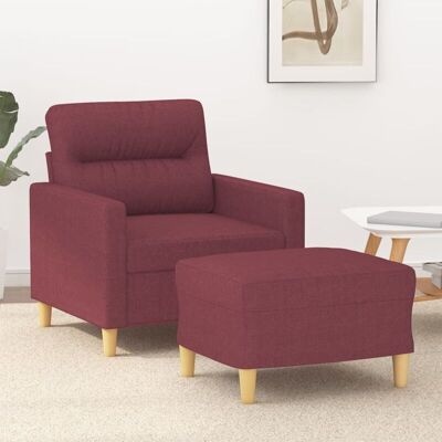 VIDAXL Sillón con Reposapiés - Modern, Duradero, Compacto VIDAXL Sillón con Reposapiés - Modern, Duradero, Compacto