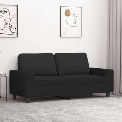 Sofá De 2 Plazas De Tela Negro 140 Cm Vidaxl Sofá De 2 Plazas De Tela Negro 140 Cm Vidaxl