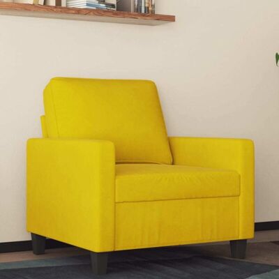 Sillón De Terciopelo Amarillo 60 Cm Vidaxl Sillón De Terciopelo Amarillo 60 Cm Vidaxl