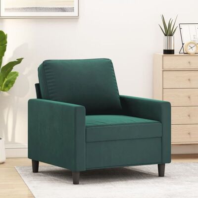 Sillón De Terciopelo Verde Oscuro 60 Cm Vidaxl Sillón De Terciopelo Verde Oscuro 60 Cm Vidaxl