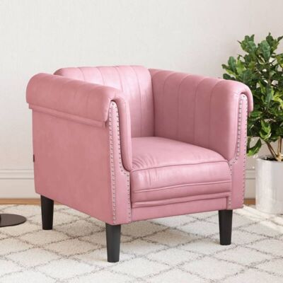Vidaxl - Sillón De Terciopelo Rosa Vidaxl - Sillón De Terciopelo Rosa