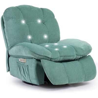 OEM Sillón Eléctrico De Masaje Y Relajación De Color Verde Menta, Sofá De Masaje Con Múltiples Cojines De Aire, Silla Ajustable Y Giratoria. OEM Sillón Eléctrico De Masaje Y Relajación De Color Verde Menta, Sofá De Masaje Con Múltiples Cojines De Aire, Silla Ajustable Y Giratoria.