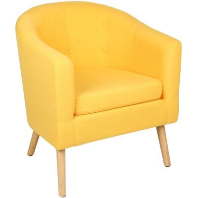 SKECTEN Sillón Escandinavo, Armchair, Sillón Relax, Sillas De Ocio Para Salón, Dormitorio, Amarillo SKECTEN Sillón Escandinavo, Armchair, Sillón Relax, Sillas De Ocio Para Salón, Dormitorio, Amarillo