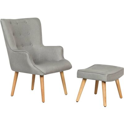 Sillón Odense de Habitat et Jardin - Gris claro - Estilo escandinavo Sillón Odense de Habitat et Jardin - Gris claro - Estilo escandinavo