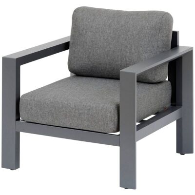 Hesperide - Sillón Évasion De Poliéster Grafito Y Aluminio - Hespéride Hesperide - Sillón Évasion De Poliéster Grafito Y Aluminio - Hespéride