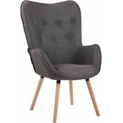 Clp - Sillón Nórdico Ashford Tapizado En Tela Gris Oscuro Natural Clp - Sillón Nórdico Ashford Tapizado En Tela Gris Oscuro Natural