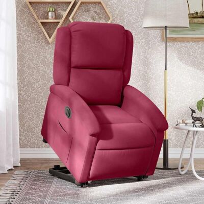 Sillón eléctrico reclinable y elevable vidaXL - Sofá de terciopelo Sillón eléctrico reclinable y elevable vidaXL - Sofá de terciopelo